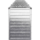  Povišeni vrtni krevet Srebrna 400 x 40 x 55 cm cinkani | shoptok.hr