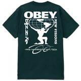 Obey Majice & Polo majice bizzare new visions Zelena | Shoptok.si