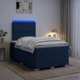  LED okvir za krevet s madracem Plava 120 x 200 cm Tkanina | shoptok.hr