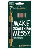 Marker AKRILNI OBOSTRANI MULTI FABER CASTELL 186004/4BOJE METALIC BLISTER | shoptok.hr