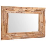 vidaXL Okrasno ogledalo tikovina 90x60 cm pravokotne oblike, (20798423) | Shoptok.si