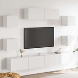  7-dijelni set TV ormarića bijeli od konstruiranog drva Cijene