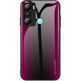 INORCO Teksturni ovitek iz ogljikovih vlaken za Infinix Hot 20i 4G, hrbtna stran iz kaljenega stekla, mehka torbica za telefon z okvirjem TPU, (22034691) Cene