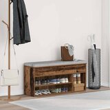  Klupa za cipele boja staro drvo 102x30,5x45cm konstruirano drvo | Eponuda.ba