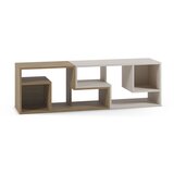Marckeric Bijela/u prirodnoj boji kutna TV komoda u dekoru hrasta 145x45x35 cm Glina – | shoptok.hr