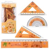  Set ravnila z motivom Kapibare - 4 elementi | Shoptok.si
