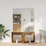  Vrata za pse z stojali 2 pcs Dimljen hrast 80 x 60 cm, (5000232723) | Shoptok.si