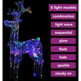  Božićni sob s 90 LED žarulja 60 x 16 x 100 cm akrilni | shoptok.hr
