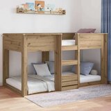  Krevet s daskama Umjetnički hrast 80 x 190 cm Konstruirano drvo | shoptok.hr