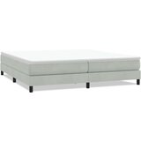  Box Spring krevet bez madracem svijetlo sivi 200x220 cm baršun | shoptok.hr