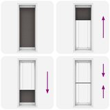  Plisirana roleta crna 80x200 cm širina tkanine 79,4 cm | shoptok.hr