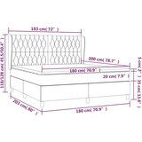  Box spring postelja z vzmetnico svetlo siva 180x200 cm blago, (20788813) | Shoptok.si