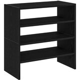 vidaXL Regal za čevlje 2 kosa zložljiva črn hrast 60x30x30,5 cm | Shoptok.si