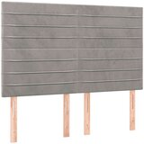  Box spring postelja z vzmetnico svetlo siva 140x200 cm žamet, (20789855) | Shoptok.si