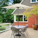 Suncobran 270 cm beli Roma 24-SA0116B