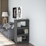 vidaXL knjižna omara / pregrada siva 60x35x103 cm trdna borovina Cene