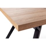 Marckeric Jedilna miza s hrastovo mizno ploščo v naravni barvi 90x160 cm Marion – | Shoptok.si