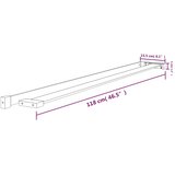  Polica za zid tuš-kabine crna 118 cm aluminijska | Eponuda.ba