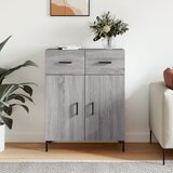 vidaXL Komoda siva sonoma 69,5x34x90 cm inženirski les | Shoptok.si