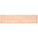  Stenska polica 220x50x(2-6) cm neobdelana trdna hrastovina | Shoptok.si