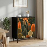  Kreveta ZAANDAM Crni hrast 69 x 33 x 76 cm Konstruirano drvo | shoptok.hr