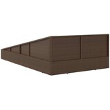  Vrtna postelja rjava 110x200 cm poli ratan, (20764815) | Shoptok.si