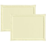  Jastučići za sjedenje 2 pcs Krema 47 x 36 x 2 cm Poliester | Eponuda.com