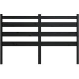  Uzglavlje za krevet crno 146 x 4 x 100 cm od masivne borovine | shoptok.hr