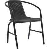 Maison Chic Vrtni stoli - Stol za vrt 8 kosov plastični ratan in jeklo 110 kg JS1785, (21878963) | Shoptok.si