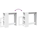  Barski stol s držačima bijeli 101x40x103,5 cm drveni | shoptok.hr