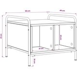  Stolić za kavu Staro drvo 50 x 49 x 41 cm Konstruirano drvo - Staro drvo 50 x 49 x 41 cm | shoptok.hr