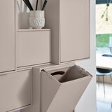 ReCollector Svijetlo siva kanta za smeće za odvojeni otpad/zidna od reciklirane plastike Recycling Box – | shoptok.hr