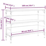 vidaXL Konzolni stol boja hrasta sonome 100x32x75 cm konstruirano drvo | shoptok.hr