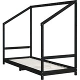  Za dječji krevet crni 80 x 200 cm od masivne borovine | shoptok.hr