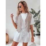 DStreet Spodenki damskie materiałowe SUMMER TRIP białe | Shoptok.si