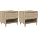 Maison Chic Dvo delni komplet Nočne omarice - Nočne mize sonoma hrast 50x46x50 cm inženirski les, (21689434) | Shoptok.si