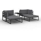 Bessagi Garden Lounge Garnitura Valentina, Temno Siva, 5-Delni Set | Shoptok.si