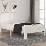 Maison Chic Posteljni okvir - Enojna postelja - Postelja za odrasle bel iz trdne borovine 100x200 cm-J6286, (21759406) | Shoptok.si