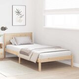  Krevetna konstrukcija Smeđa 80 x 200 cm Čvrsto borovo drvo | shoptok.hr