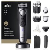 Braun BeardTrimmer 9 BT9560 beard trimmer Battery 52 2 cm Wet & Dry Black, Silver | shoptok.hr