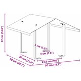  Dimnjački poklopac Srebrno 50 x 50 x 37 cm Nehrđajući čelik | shoptok.hr
