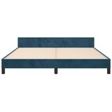  Okvir za krevet s uzglavljem tamnoplavi 180x200 cm baršunasti | shoptok.hr