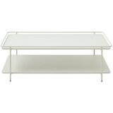 Unique Furniture Svijetlo sivi metalni stolić za kavu 55x110 cm Yuba – Cijene