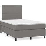  Box spring postelja z vzmetnico temno siva 120x200 cm blago, (20846761) | Shoptok.si