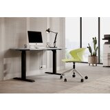 ADRK Podesiva radna stol MALLLO s metalnim nogama - CRNA-HRAST | shoptok.hr