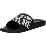 Versace Jeans Couture Natikače s potpeticom crna / bijela