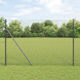 vidaXL Zavarena žičana ograda s 13 stupova Siva 1.4x50 m Čelik Cijene