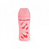 Twistshake anti-colic staklena flašica 260ml pastel pink ( TS78582 ) TS78582 Cene