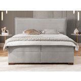 Ropez Svijetlo sivi boxspring krevet s prostorom za odlaganje 160x200 cm Lysa – | shoptok.hr