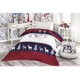 Mila Home Crvena/plava deka s božićnim motivom od mješavine pamuka 150x200 cm – | shoptok.hr